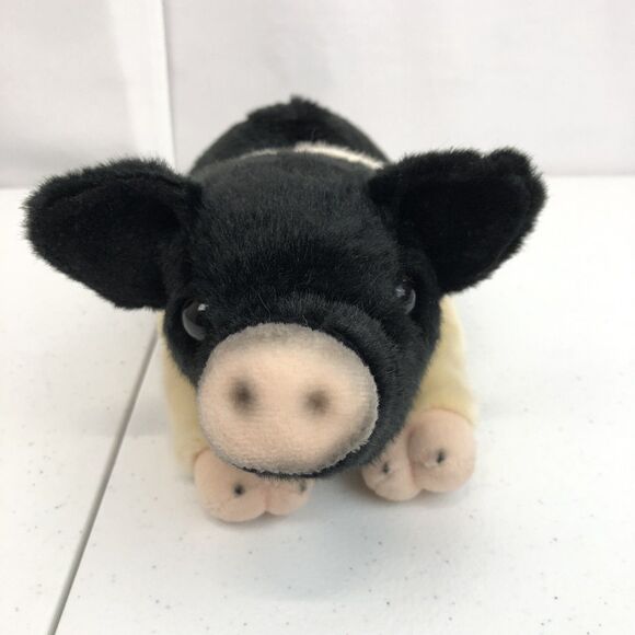 Miyoni by Aurora Hampshire 12” Pig Soft Plush Stuffed Piglet Farm Animal Toy - Picture 2 of 8